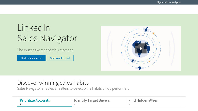 LinkedIn Sales Navigator Landing Page