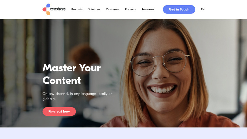 Censhare Landing Page