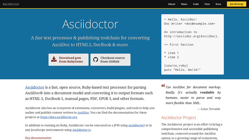 Asciidoctor Landing Page