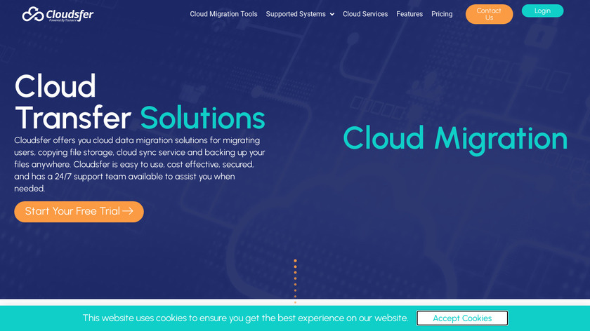 Cloudsfer Landing Page