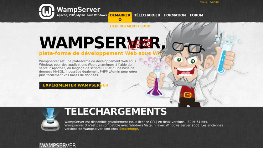 WampServer Landing Page