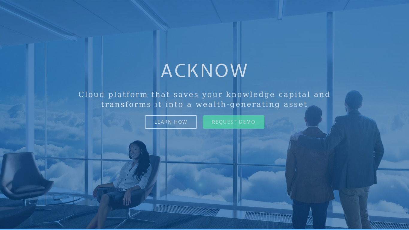 Acknow Landing page