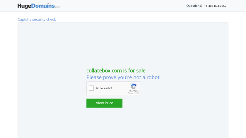 CollateBox Landing Page