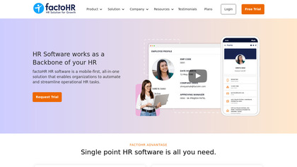 HRMS factoHR image