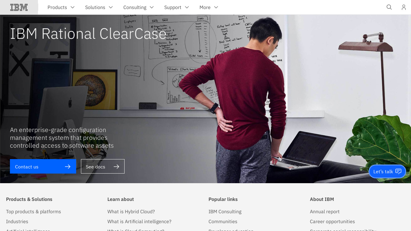 Rational ClearCase Landing page