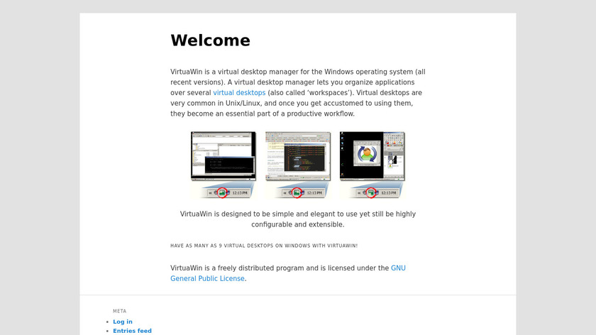 VirtuaWin Landing Page
