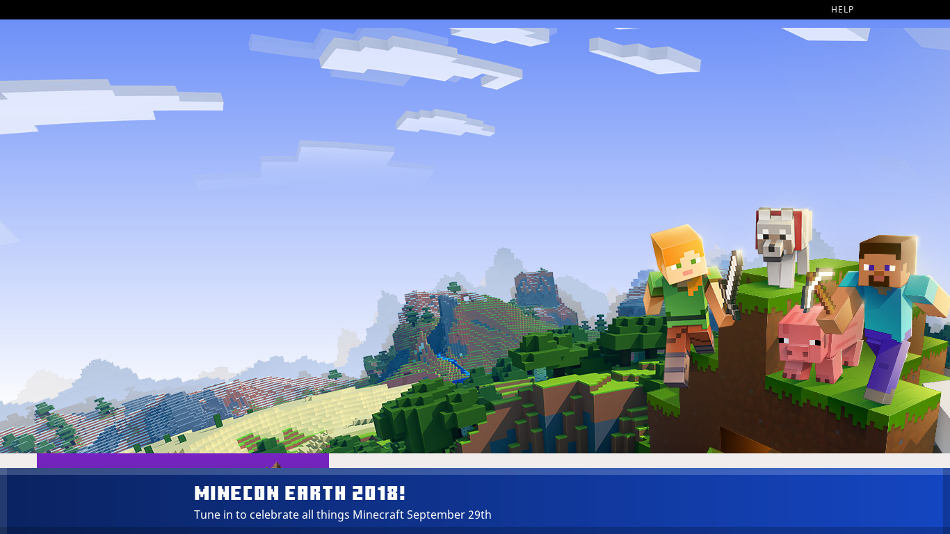 Minecraft Landing page