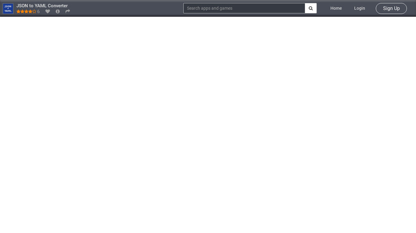 JSON to YAML Landing Page