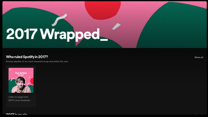 Your 2017 Wrapped by Spotify image