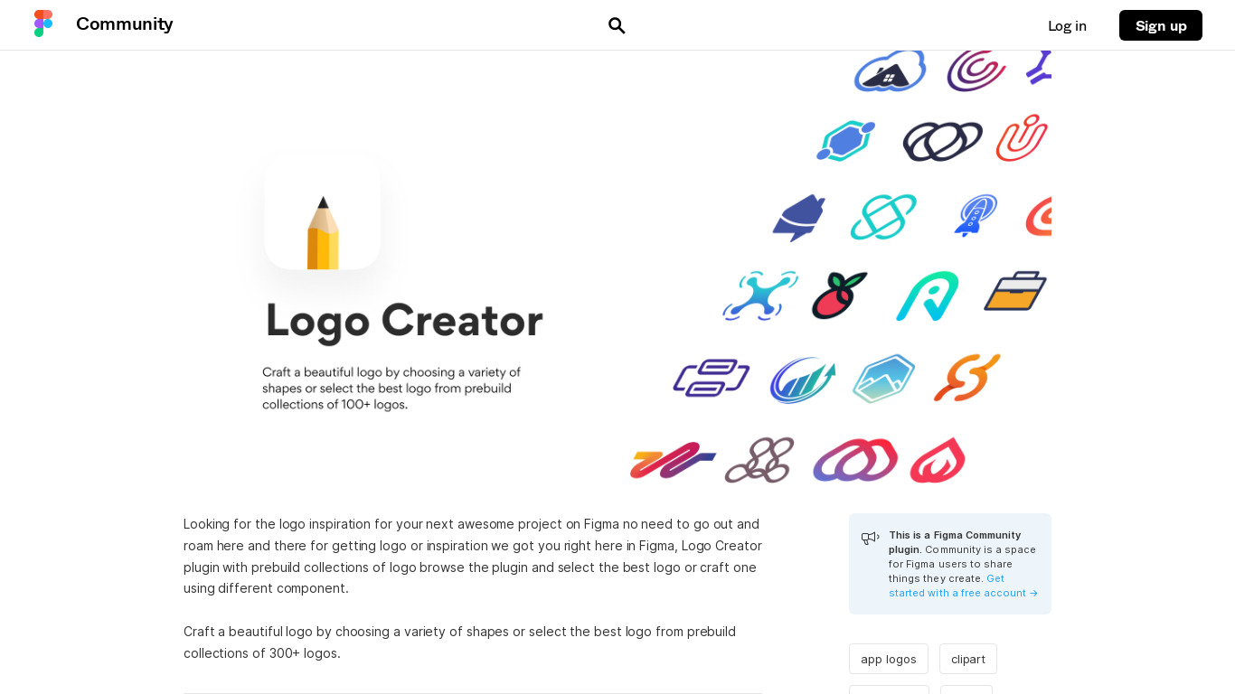 Figma Logo Creator Landing page