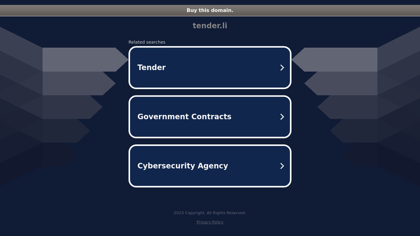 Tender Landing Page