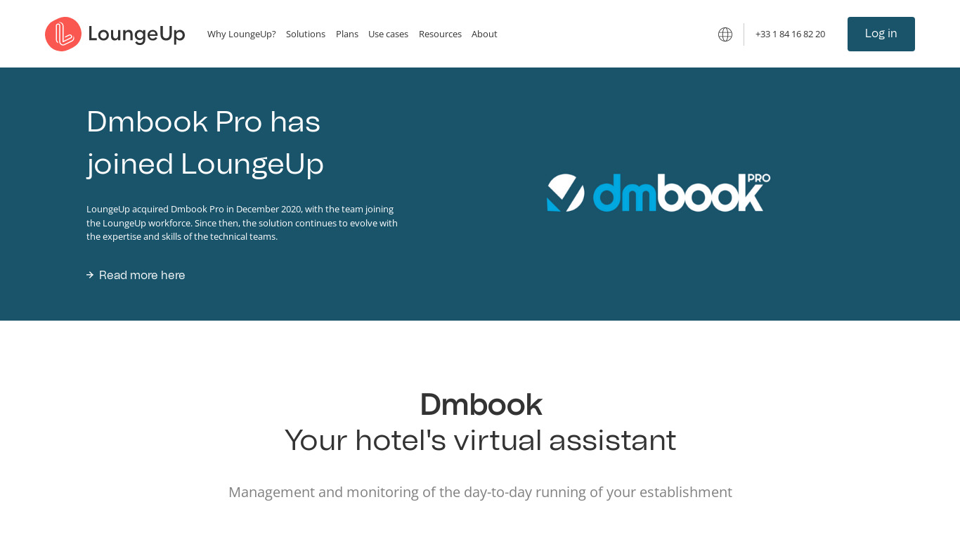 Dmbook Pro Landing page