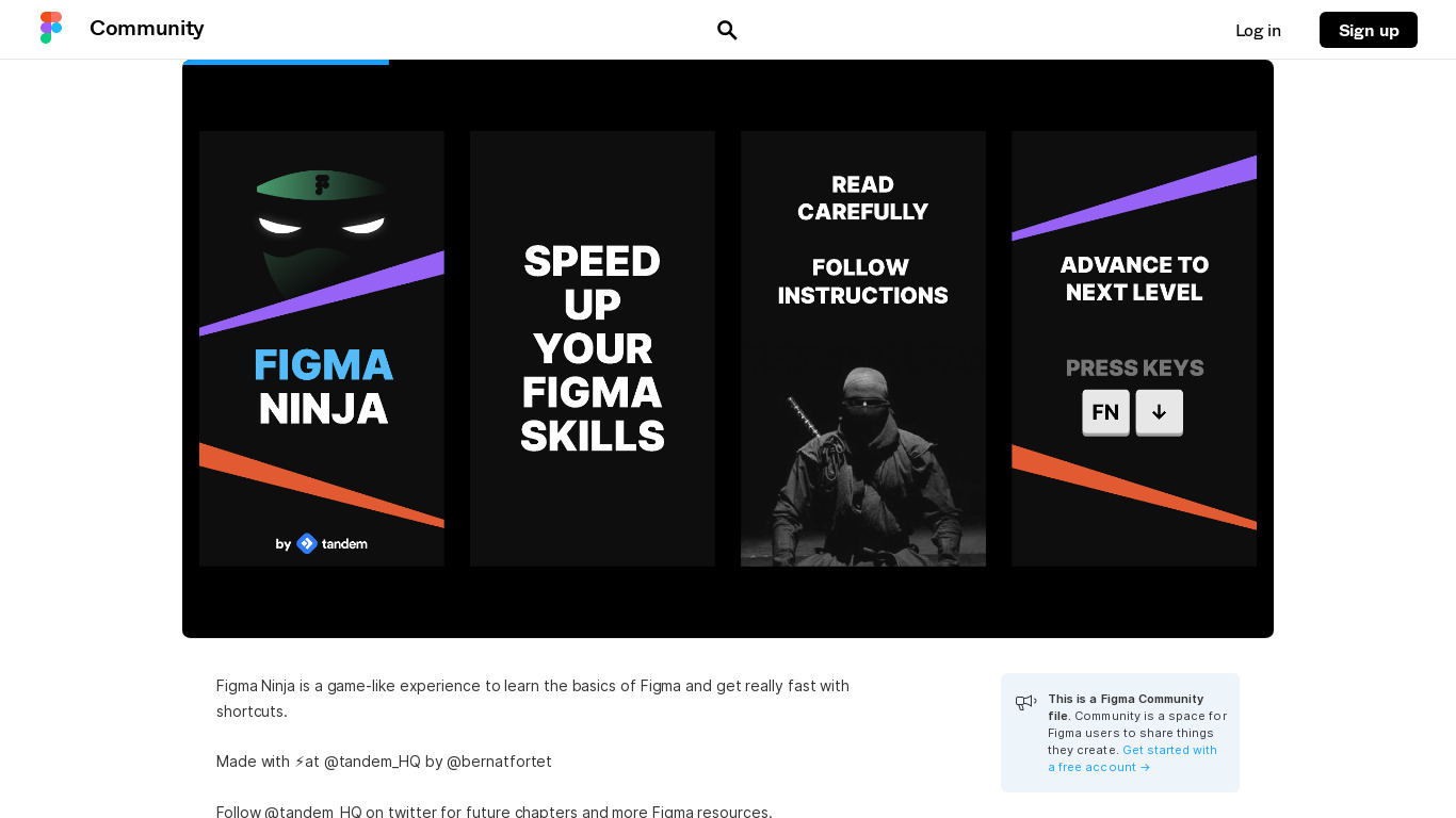 Figma Ninja Landing page