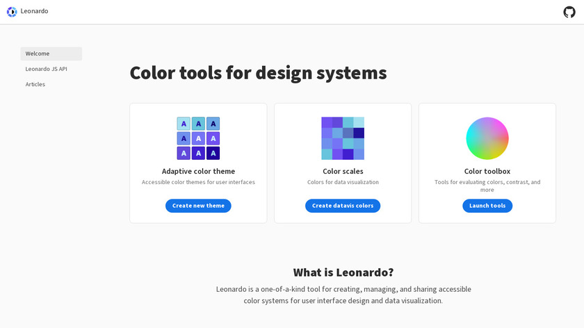 LeonardoColor.io Landing Page
