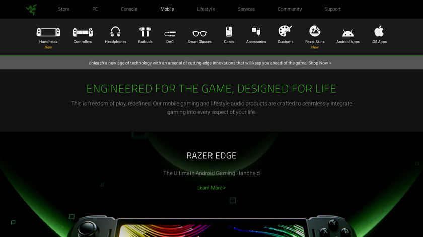 Razer Phone Landing Page