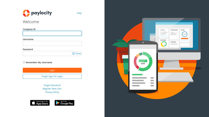 Paylocity Web Pay Landing Page