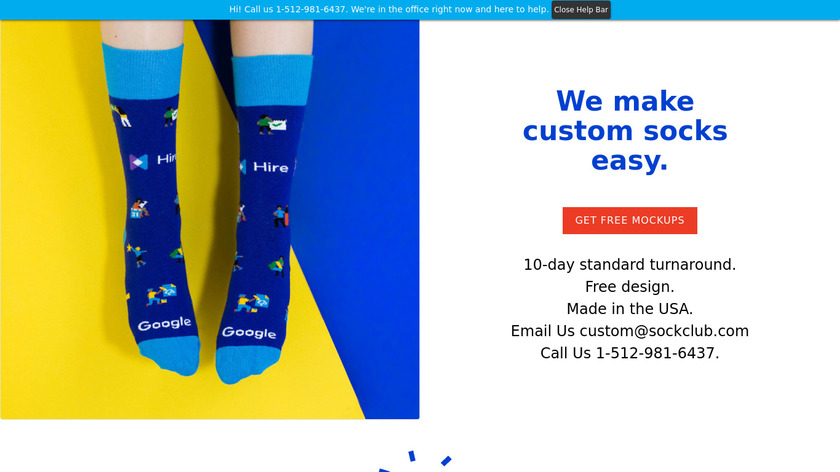 custom.sockclub.com Sock Swag Landing Page