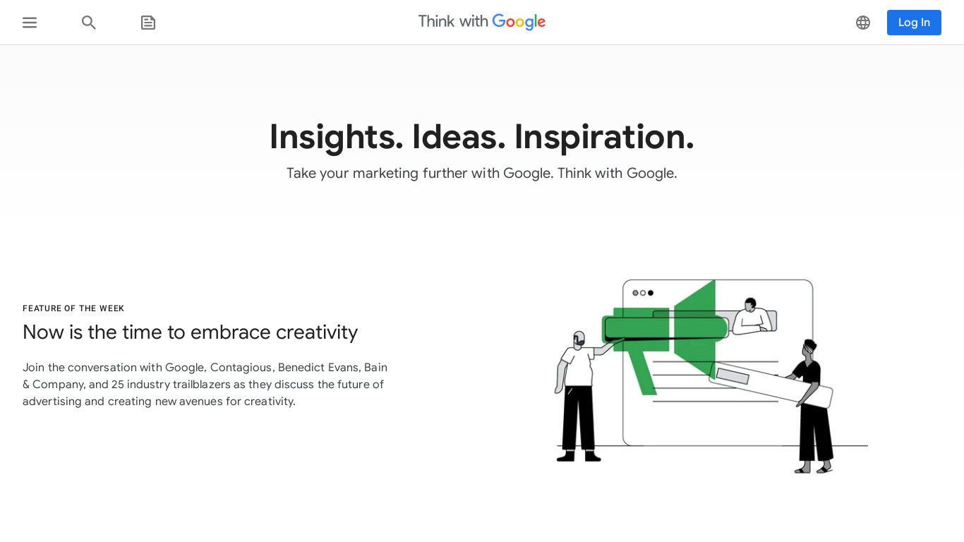 Think with Google Landing page