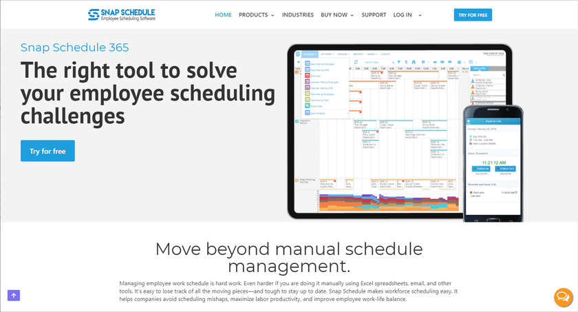 SnapSchedule Landing Page