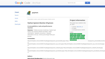 Python System Monitor image