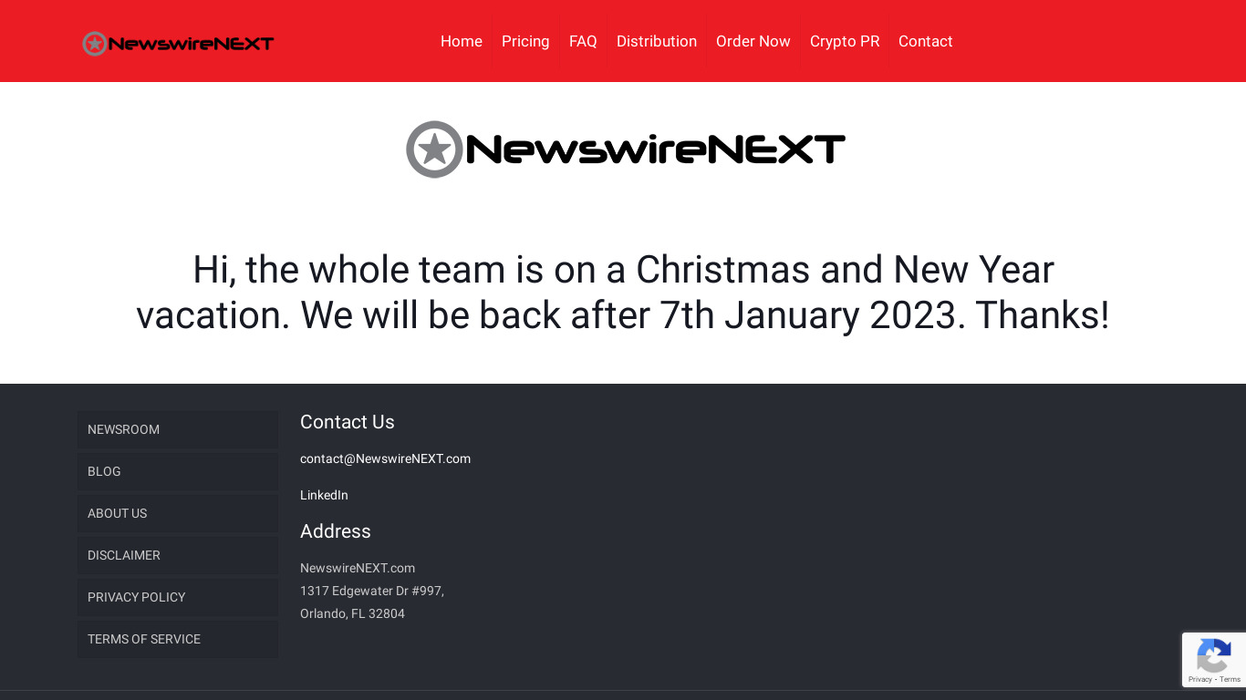 NewswireNEXT Landing page
