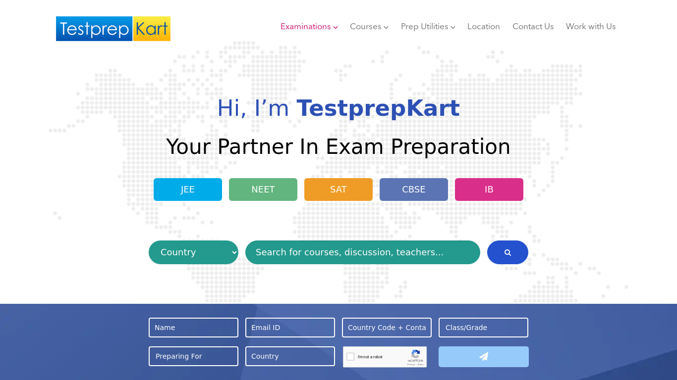 TestprepKart Landing page