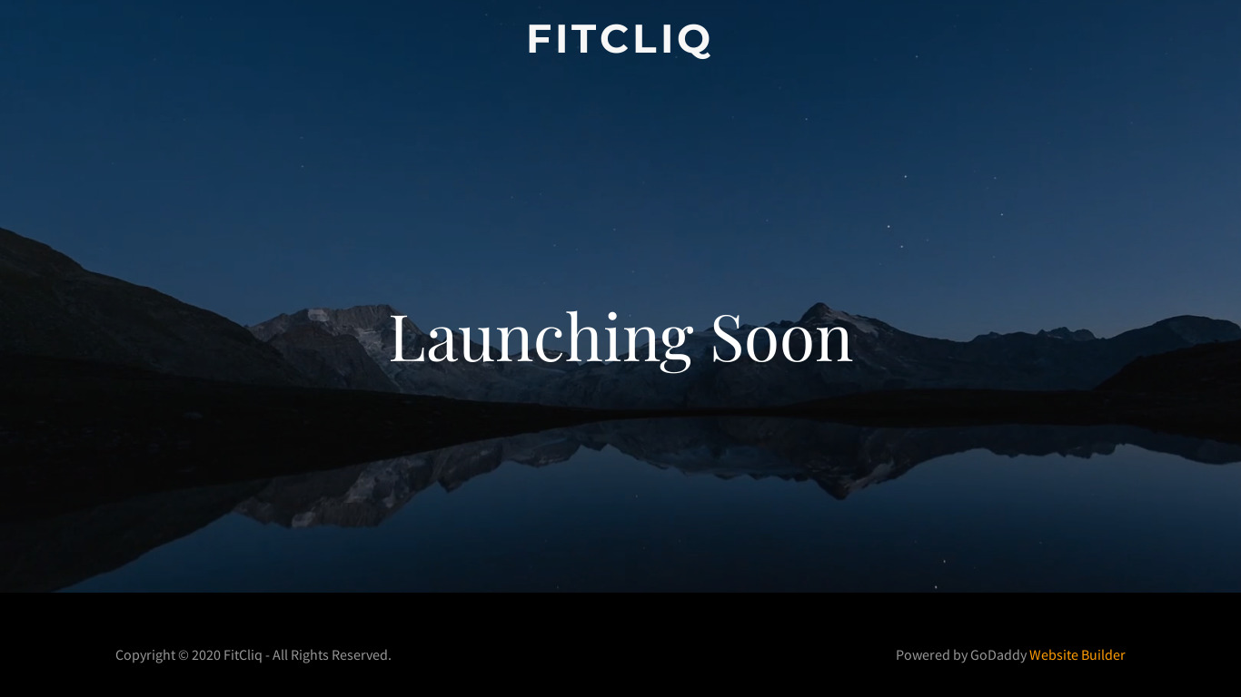 FitCliq Landing page