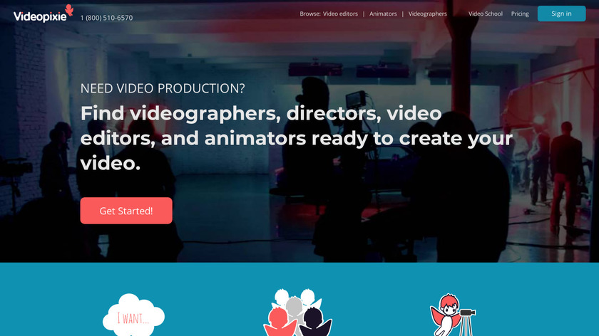 Videopixie Landing Page
