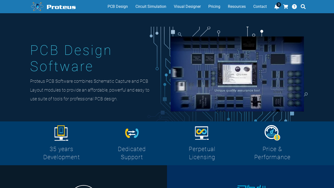 Proteus PCB design Landing page