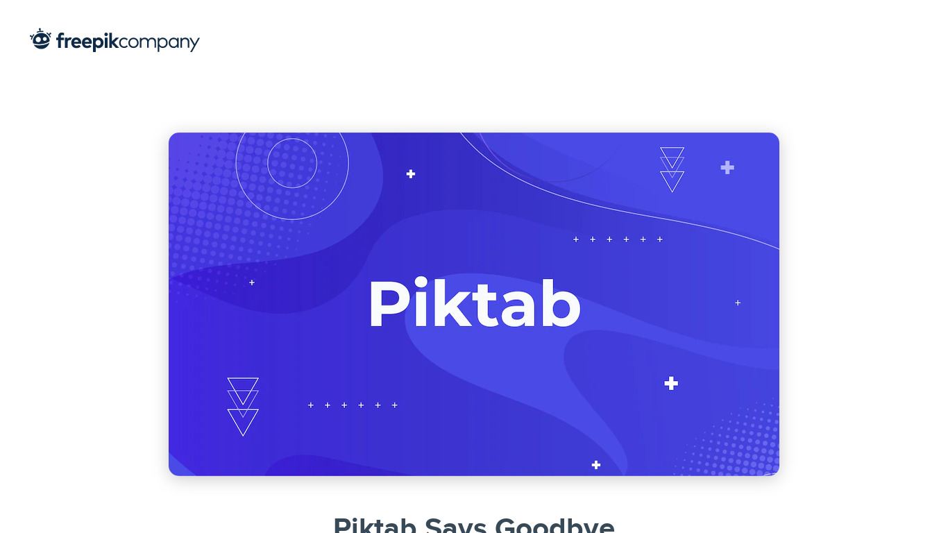 Piktab Landing page