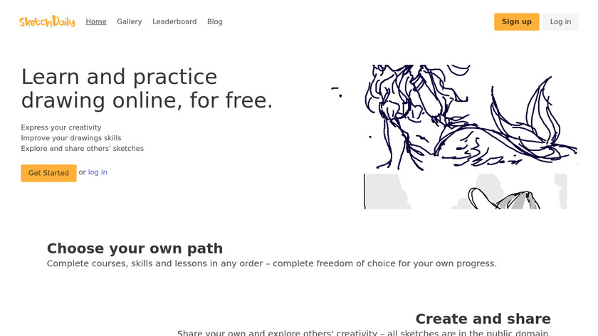 SketchDaily.io Landing Page