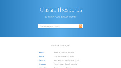 Classic Thesaurus image