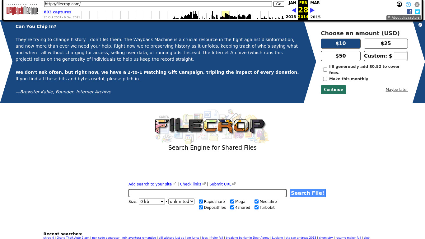 FileCrop Landing page