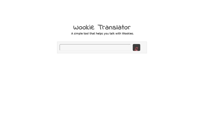 Wookie Translator Landing Page