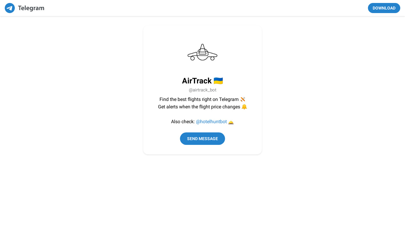AirTrack Landing page