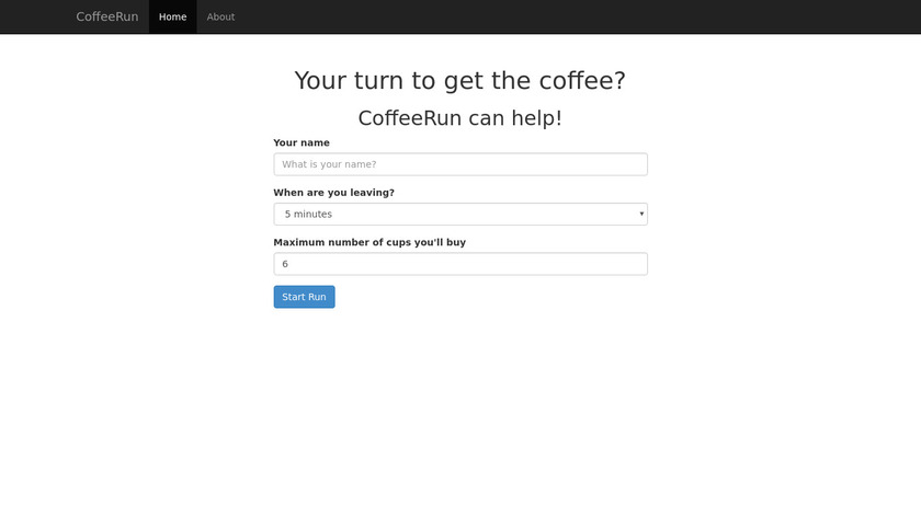 CoffeeRun Landing Page