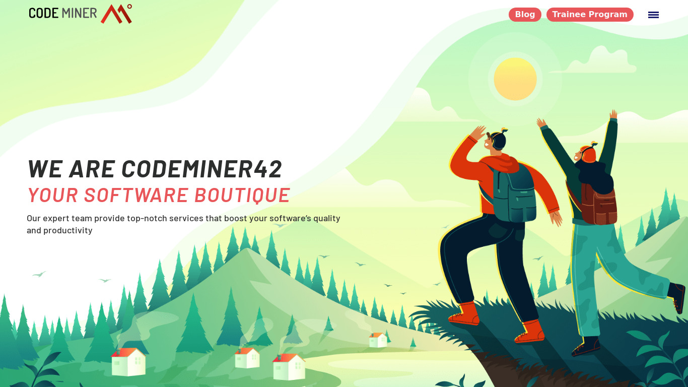 Codeminer42 Landing page
