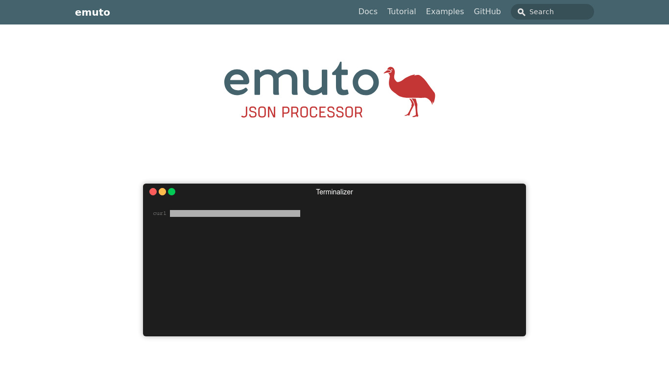 Emuto Landing page