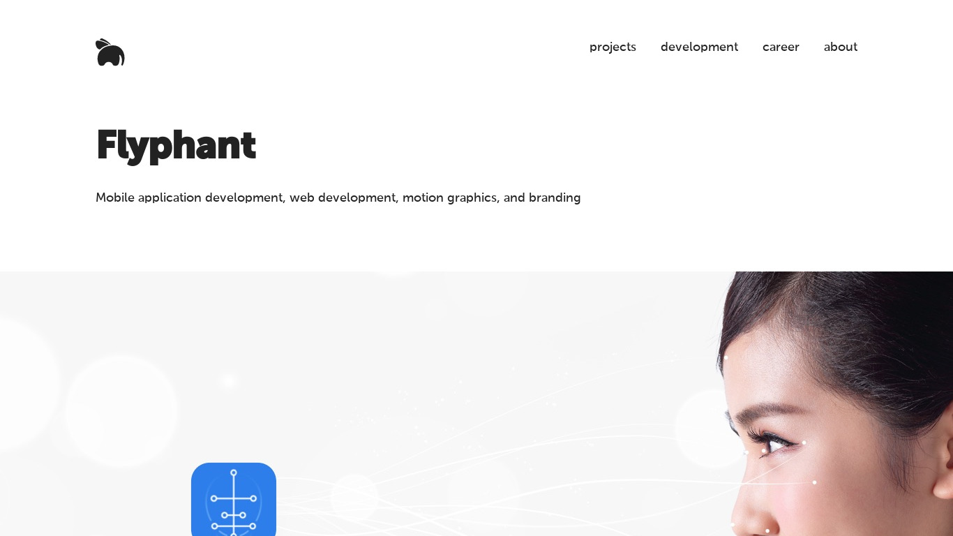 Flyphant Landing page