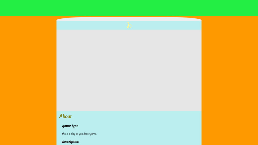 B by uani Landing Page