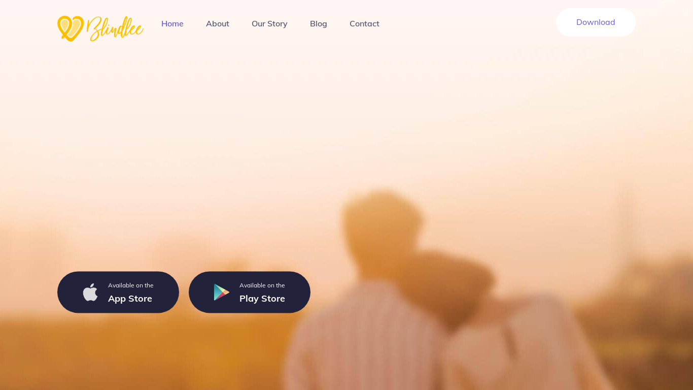 Blindlee Landing page