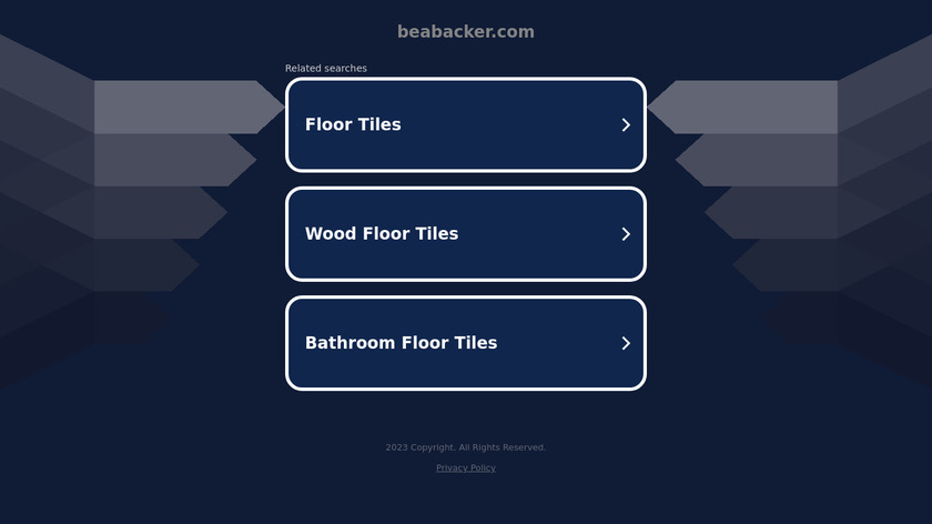 BEABACKER Landing Page