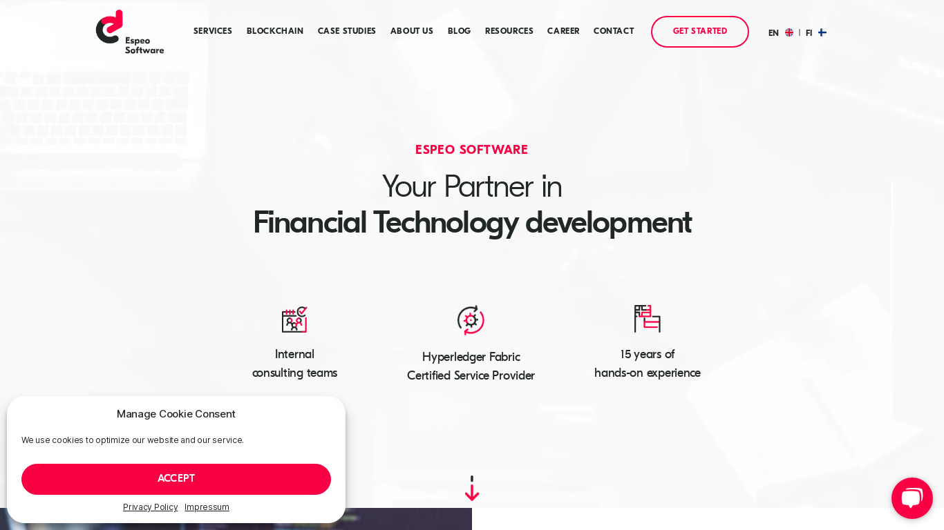 Espeo Software Landing page
