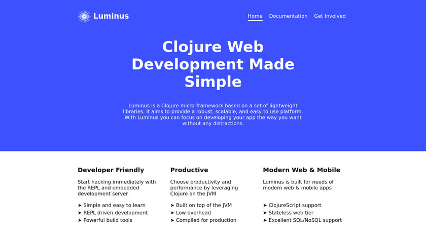 Luminus Landing Page