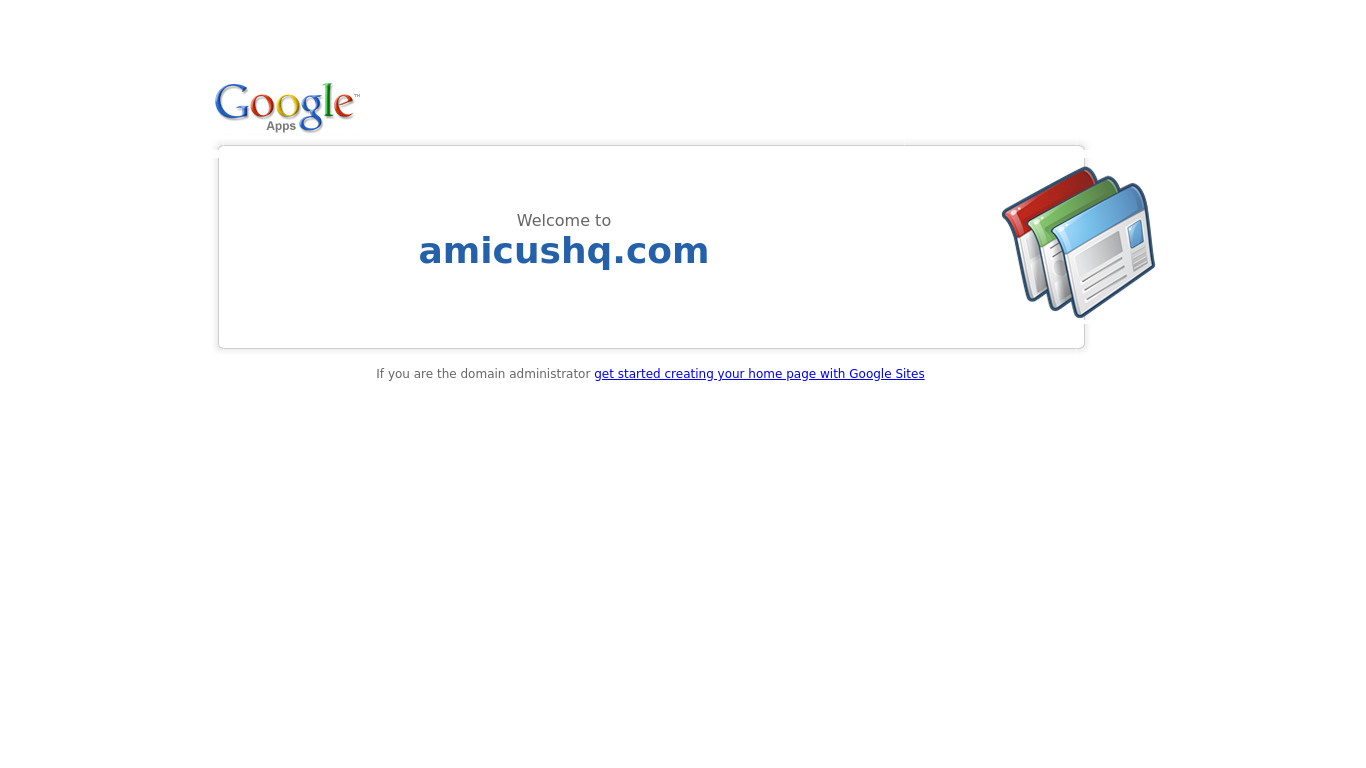 Amicus Landing page