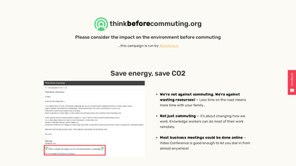ThinkBeforeCommuting image