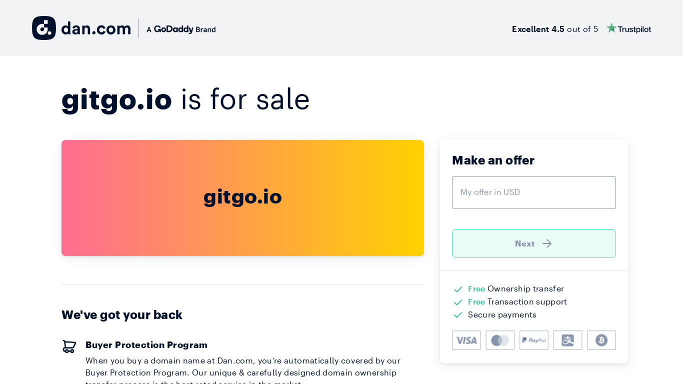 GitGo Landing page