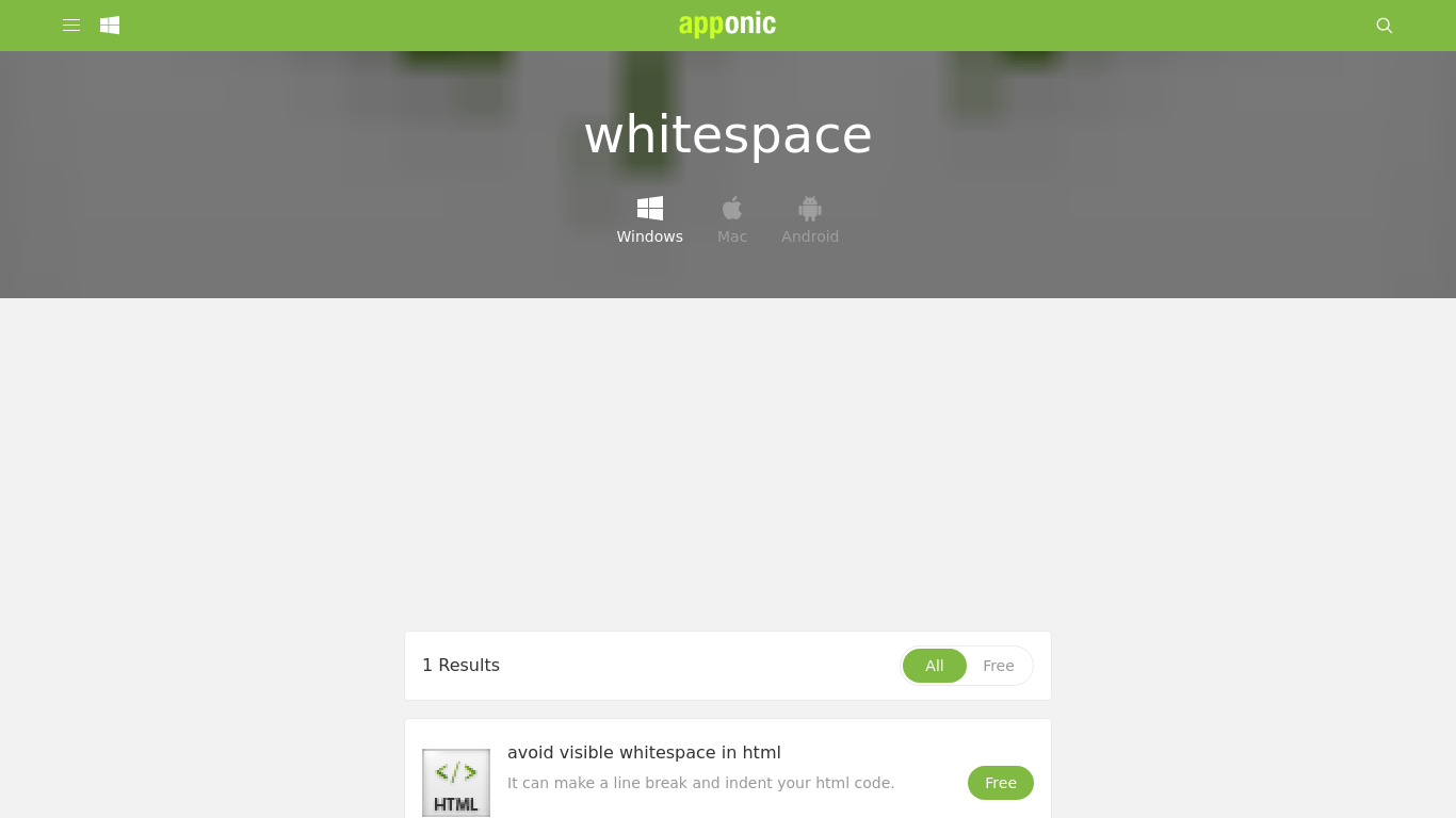 Whitespace Landing page