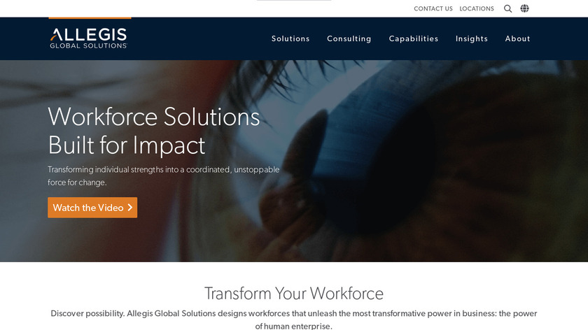 Allegis Global Solutions Landing Page