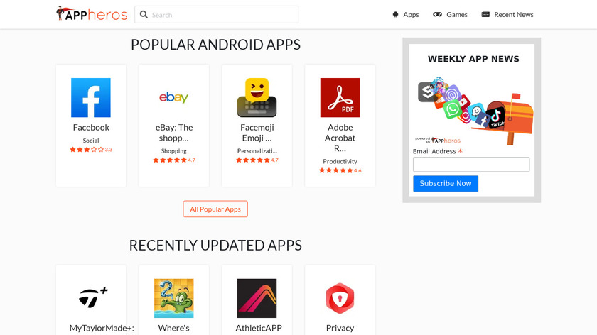 AppHeros Landing Page